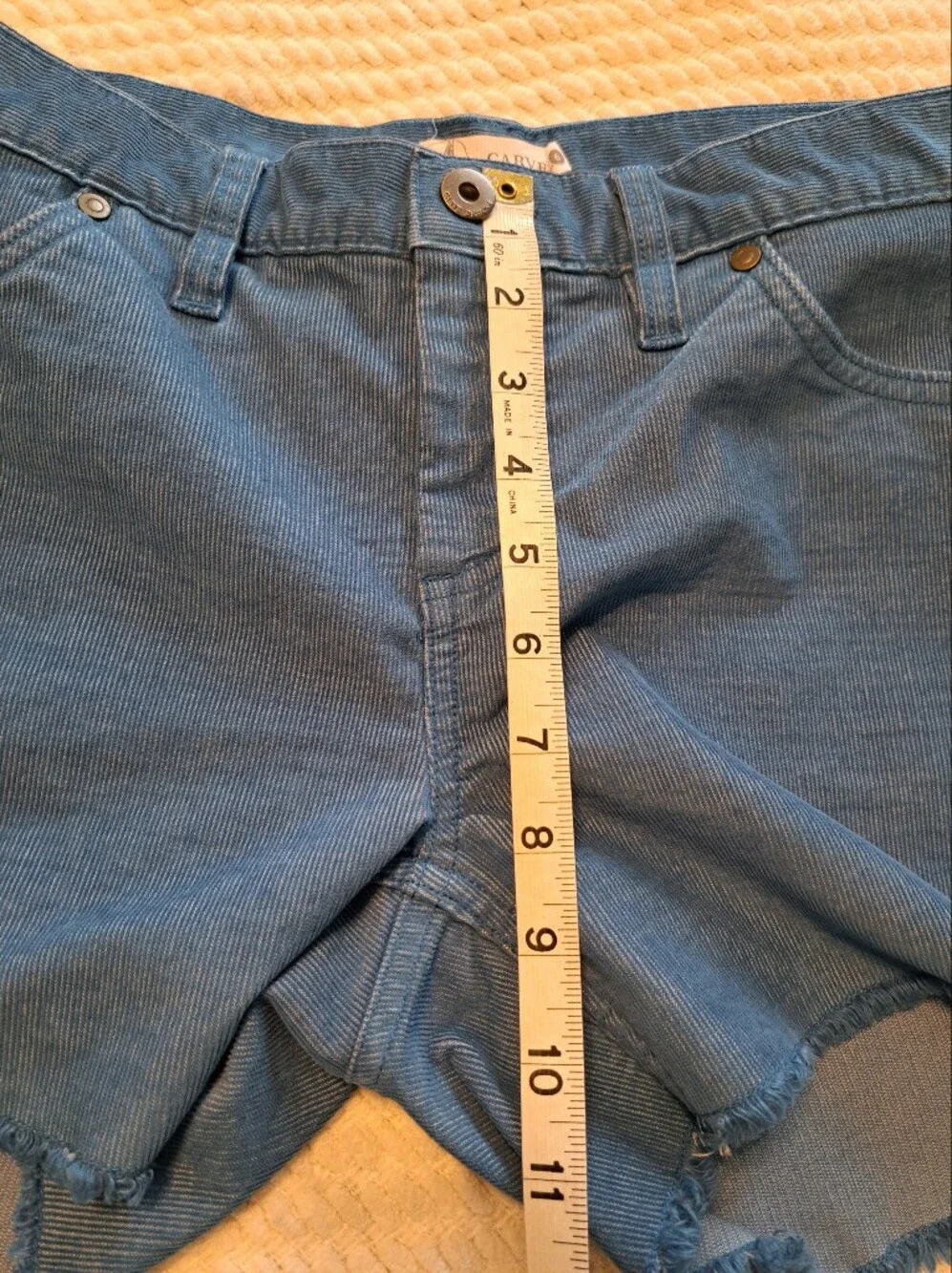 Carve Designs Blue Corduroy Shorts Size 6 - Picture 7 of 8